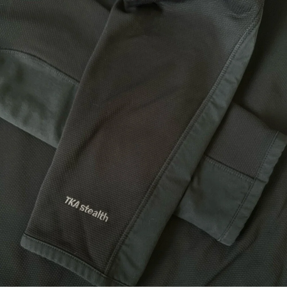 The North Face large‎ men's quarter zip lightweight pullover black jacket